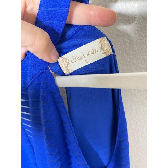 Altar’d State Clear Skies Dress Size Small Blue Skater Dress Mini - Picture 6 of 8